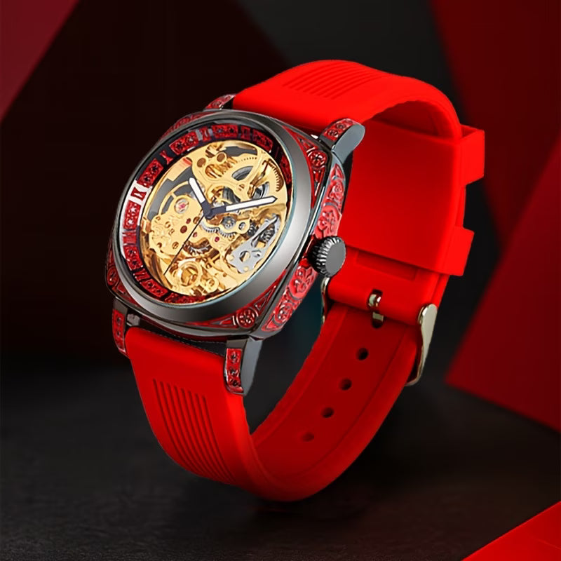 Montre Mécanique Élégante Haut de Gamme pour Femme, Style Décontracté, Texture Lumineuse