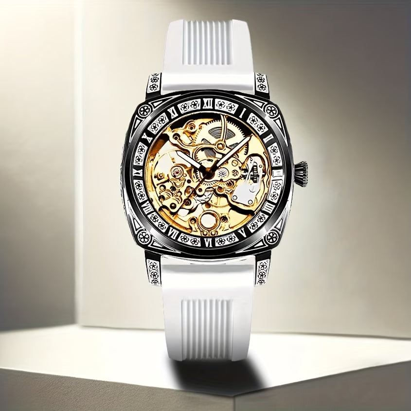Montre Mécanique Élégante Haut de Gamme pour Femme, Style Décontracté, Texture Lumineuse