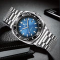 Montre mécanique automatique pour homme d'affaires, calendrier, bracelet en acier inoxydable, montre-bracelet lumineuse et à la mode pour homme